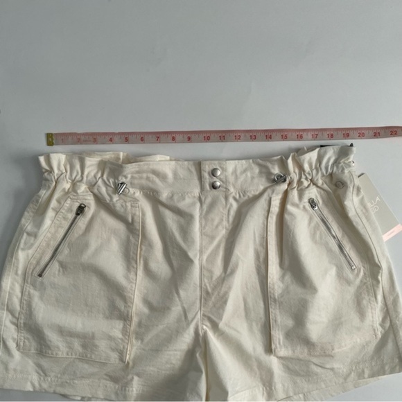 New Calia Woven Paperbag Shorts Unbleached Size XXL - Picture 6 of 7